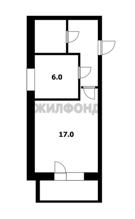
  Продается 1-комн. квартира, 29 м², Кристальная ул, д. 3
. Фото 1.
