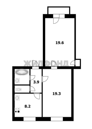 
  Продается 2-комн. квартира, 55.9 м², Димитрова пр-кт, д. 18
. Фото 13.