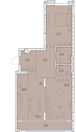 
  Продается 2-комн. квартира, 88.3 м², ЖК Тайм Сквер
. Фото 19.