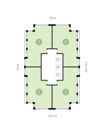 
  Продается 2-комн. квартира, 154.5 м², ЖК Европейский берег, дом 43-2
. Фото 11.
