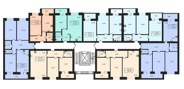 
  Продается 2-комн. квартира, 42.2 м², ЖК Дивногорский, 2.0
. Фото 1.