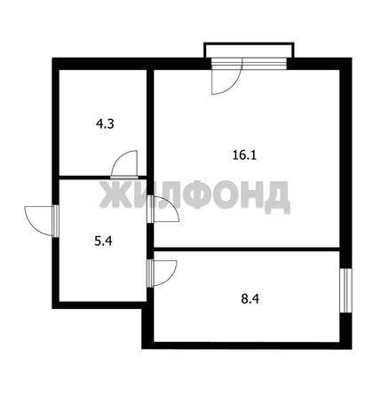 
  Продается 1-комн. квартира, 34.2 м², Большая ул, д. 614
. Фото 2.