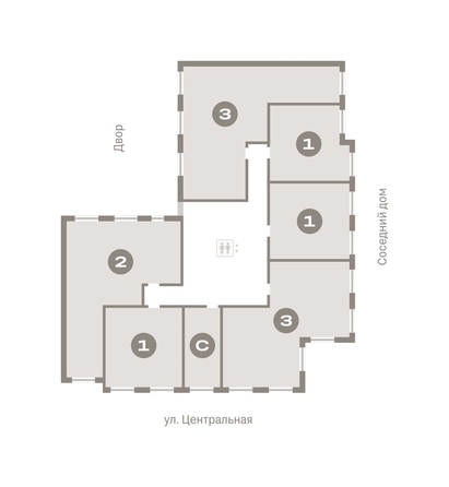 
  Продается 1-комн. квартира, 46.81 м², ЖК Пшеница, дом 2.1
. Фото 1.