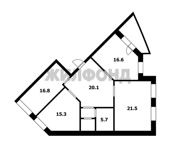 
  Продается 3-комн. квартира, 98.8 м², Вертковская ул, д. 5/3
. Фото 4.