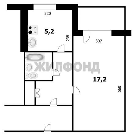 
  Продается 1-комн. квартира, 29.7 м², Ватутина ул, д. 11/2
. Фото 4.