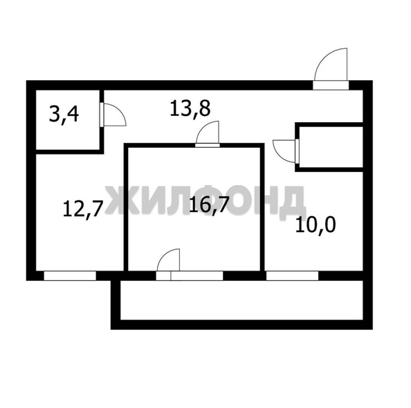 
  Продается 2-комн. квартира, 58.4 м², Ипподромская ул, д. 44
. Фото 12.