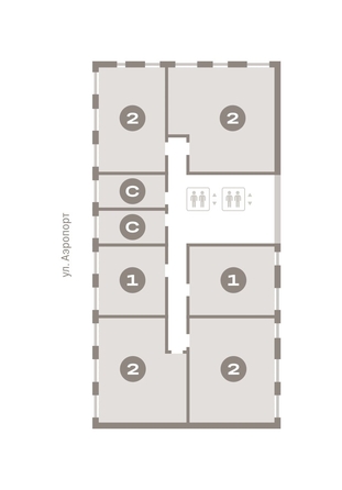 
  Продается 2-комн. квартира, 73 м², ЖК Авиатор, дом 3
. Фото 6.