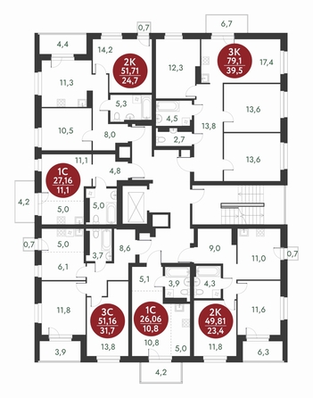 
  Продается 2-комн. квартира, 51.71 м², ЖК Скандинавские кварталы, дом 1
. Фото 1.