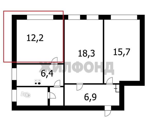 
  Продается комната, 12.2 м², Сухарная ул, д. 88
. Фото 6.