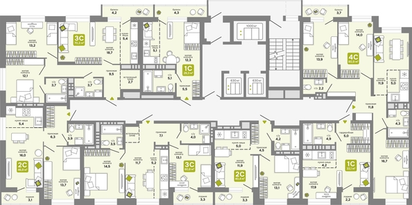 
  Продается 3-комн. квартира, 60.8 м², ЖК Счастливый квартал, дом 2
. Фото 1.