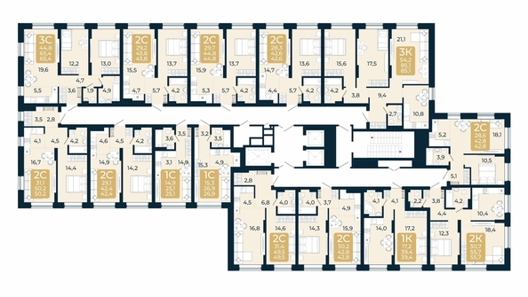 
  Продается студия, 26.9 м², ЖК Первый на Есенина, дом 3
. Фото 1.
