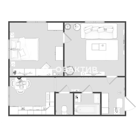 
  Продается 2-комн. квартира, 43.9 м², Приморская ул, д. 31
. Фото 17.