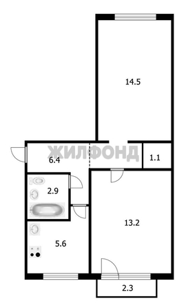 
  Продается 2-комн. квартира, 44 м², Столетова ул, д. 19
. Фото 4.