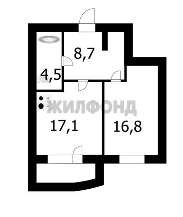 
  Продается 1-комн. квартира, 47.2 м², ЖК Заельцовский
. Фото 24.