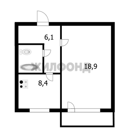 
  Продается 1-комн. квартира, 37 м², Гребенщикова ул, д. 11/1
. Фото 17.