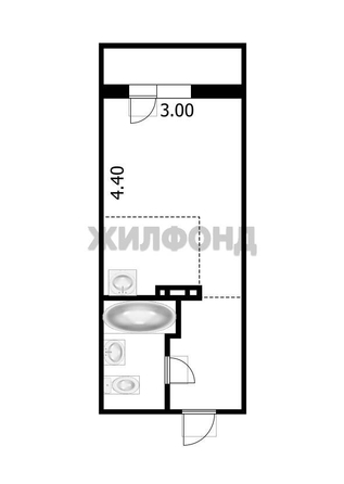 
  Продается студия, 19.8 м², Виктора Уса ул, д. 7
. Фото 2.