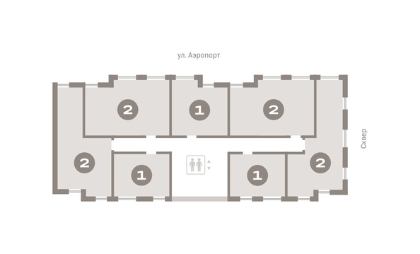 
  Продается 2-комн. квартира, 63.18 м², ЖК Авиатор, дом 3
. Фото 6.