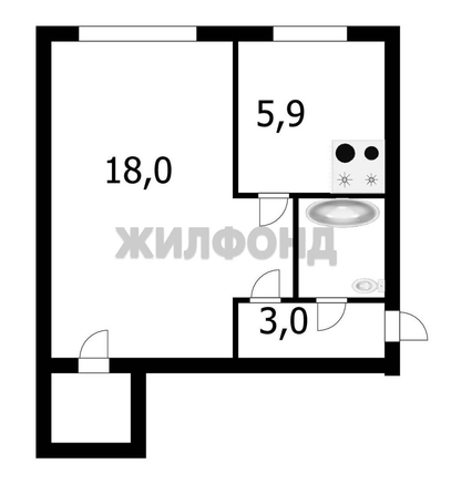 
  Продается 1-комн. квартира, 30.8 м², Дуси Ковальчук ул, д. 183Б
. Фото 12.