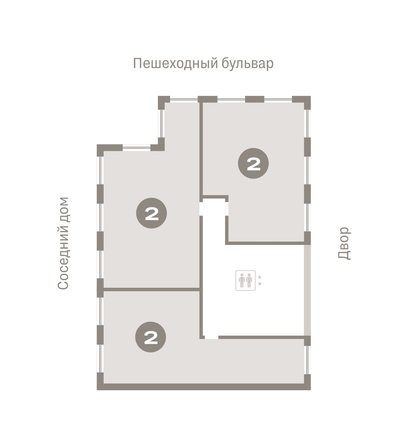 
  Продается 2-комн. квартира, 77.83 м², ЖК Пшеница, дом 2.1
. Фото 1.