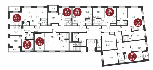 
  Продается 2-комн. квартира, 63.15 м², ЖК Скандинавские кварталы, дом 1
. Фото 1.