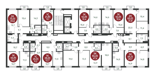 
  Продается 3-комн. квартира, 86.85 м², ЖК Скандинавские кварталы, дом 1
. Фото 1.