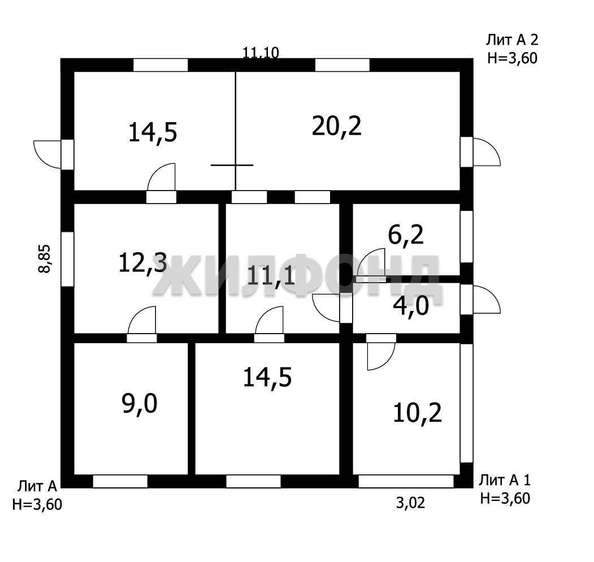 
  Продается дом, 102 м², Новосибирск
. Фото 3.