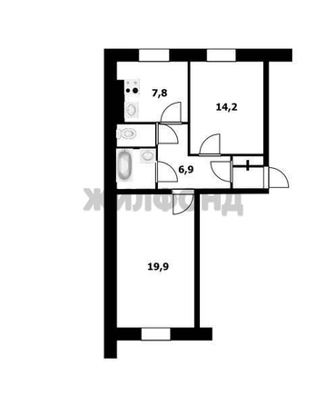 
  Продается 2-комн. квартира, 55.6 м², Орджоникидзе ул, д. 37
. Фото 8.