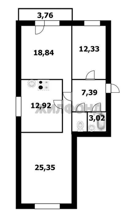 
  Продается 3-комн. квартира, 85.9 м², Татьяны Снежиной ул, д. 21
. Фото 13.