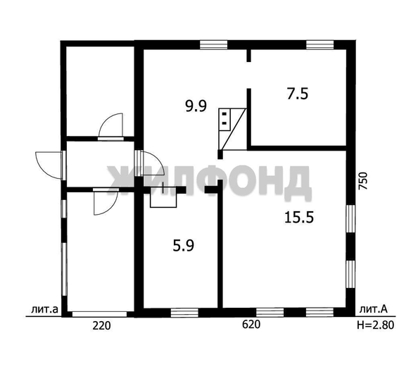
  Продается дом, 39.2 м², Новосибирск
. Фото 5.