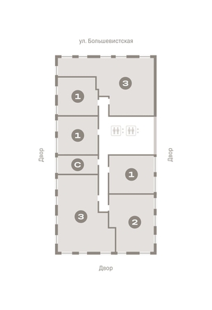 
  Продается 3-комн. квартира, 112.1 м², ЖК Европейский берег, дом 44
. Фото 1.