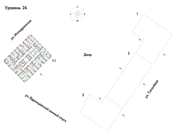 
  Продается 1-комн. квартира, 37.85 м², ЖК Страна.Тополевая, к 1
. Фото 1.