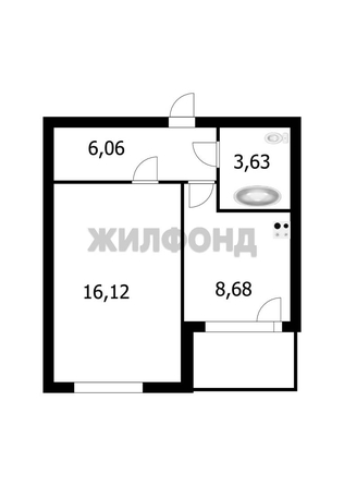 
  Продается 1-комн. квартира, 34.9 м², ЖК Дивногорский, 17/1
. Фото 29.