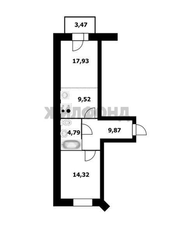 
  Продается 2-комн. квартира, 50.6 м², ЖК Спектр, дом 6
. Фото 22.