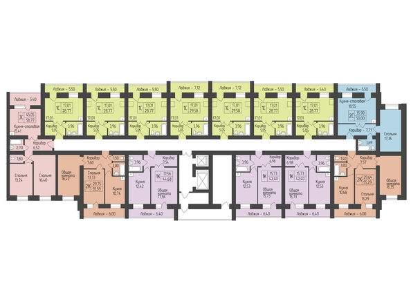 
  Продается 2-комн. квартира, 55.59 м², ЖК Дивногорский, дом 44
. Фото 1.