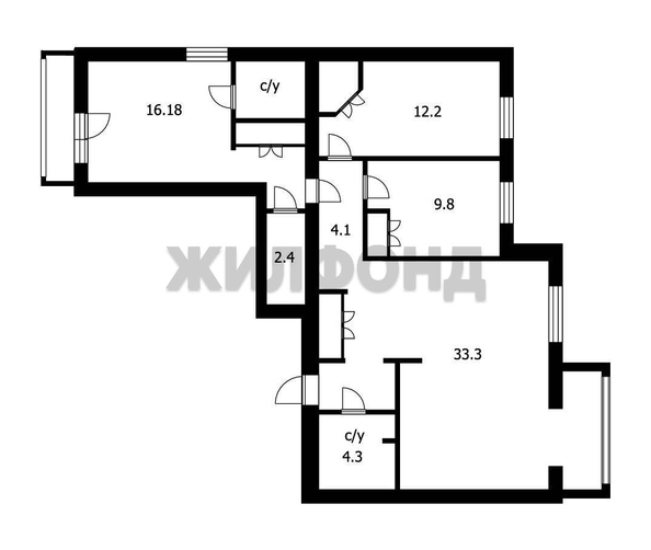 
  Продается 3-комн. квартира, 83.4 м², Связистов ул, д. 154
. Фото 12.