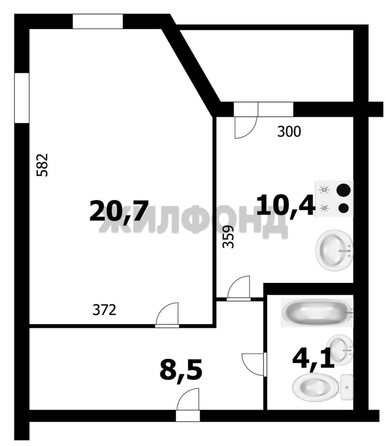 
  Продается 1-комн. квартира, 41.9 м², 2-й (4 мкр.) кв-л, д. 228
. Фото 4.