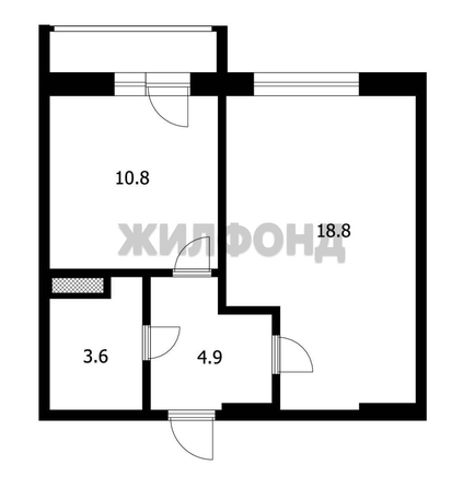 
  Продается 1-комн. квартира, 38.1 м², Овражная ул, д. 14
. Фото 9.