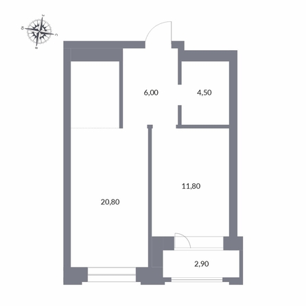 
  Продается 2-комн. квартира, 46 м², ЖК Державина, 50
. Фото 1.