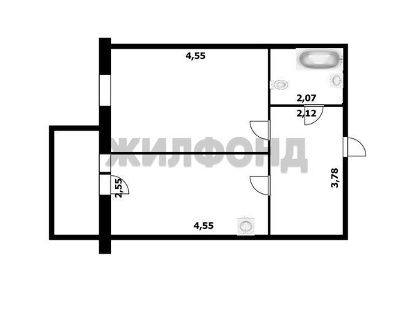 
  Продается 1-комн. квартира, 37.4 м², ЖК Акация на Ватутина, дом 2
. Фото 11.