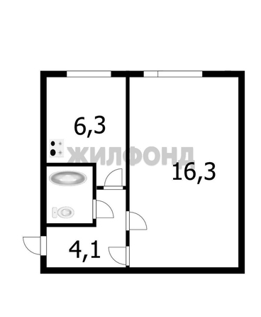 
  Продается 1-комн. квартира 30.6 м². Фото 2.