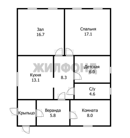 
  Продается дом, 65.5 м², рабочий поселок Ордынское
. Фото 8.