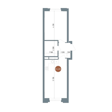 
  Продается 2-комн. квартира, 41.82 м², ЖК 19/56 Кварталы Телецентра, сек 6
. Фото 1.