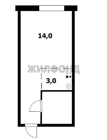 
  Продается студия 23.3 м². Фото 9.