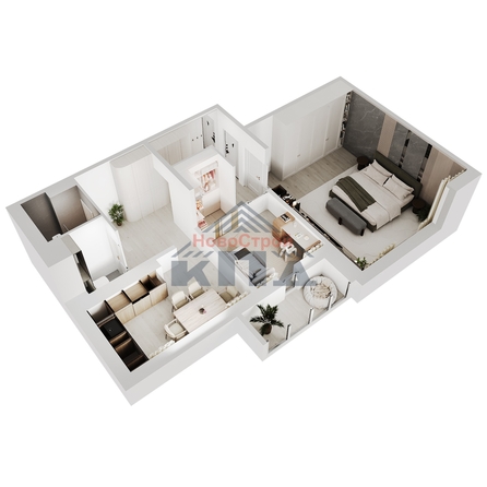 
  Продается 2-комн. квартира 66.47 м², в ЖК Два поэта. Фото 2.