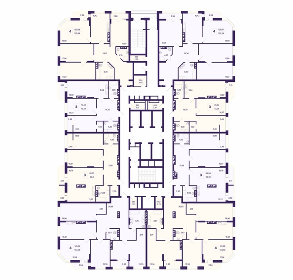 
  Продается 3-комн. квартира 99.39 м², в ЖК Астон. Шесть звёзд, 2. Фото 1.