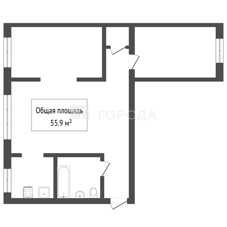 
  Продается 3-комн. квартира 57 м². Фото 9.