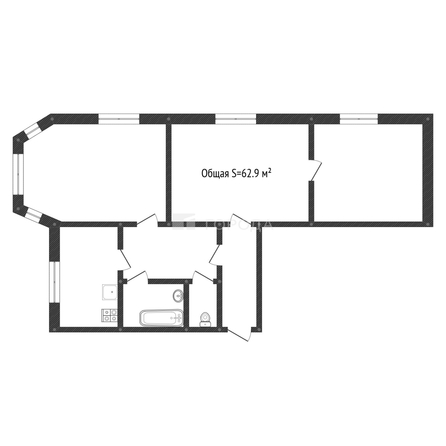 
  Продается 3-комн. квартира 62.9 м². Фото 12.