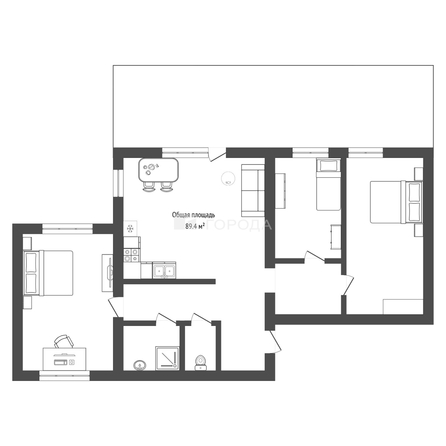 
  Продается 4-комн. квартира 89.4 м². Фото 21.