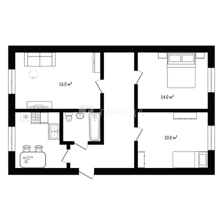 
  Продается 3-комн. квартира 56 м². Фото 7.