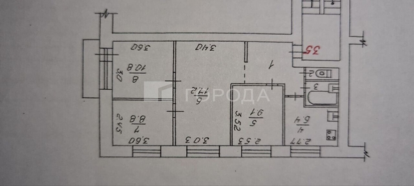 
  Продается 4-комн. квартира 62 м². Фото 12.